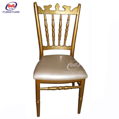 Estilo real de metal de apilamiento sillas de Napoleón a la venta