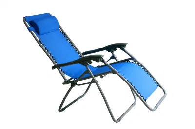  Silla de gran tamaño para exteriores Zero Gravity sillón reclinable acolchado plegable
