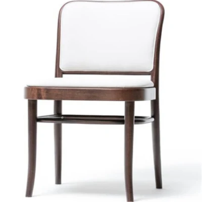 Silla de comedor de madera maciza de caña de ratán natural