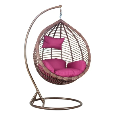 Ocio Patio exterior Jardín Balcón Ratán Colgante Swing Chair