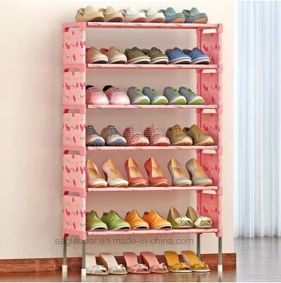 Almacenamiento de armarios de zapatos Muebles de gran capacidad para el hogar Bricolaje Zapato Rack (FS-07D)