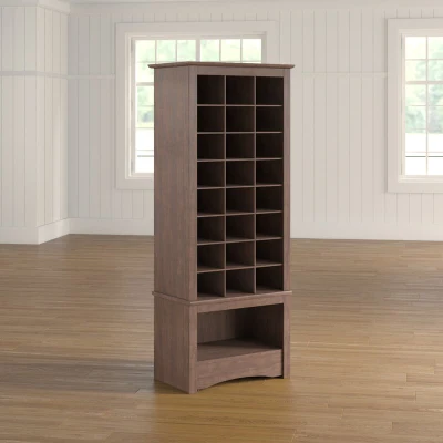 Mobiliario de casa Espresso 24 pares de zapatos de MDF de alta armario rack para Salón