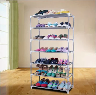 Almacenamiento de armarios de zapatos Muebles de gran capacidad para el hogar Bricolaje Zapato Rack (FS-07D)