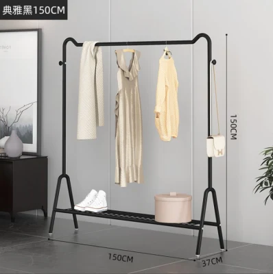 Mostrar ropa resistente soporte de colgar la ropa de abrigo calzado Hall colgador de soportes de tubo de acero estantes Rack Stand