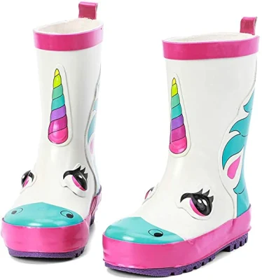  2021 Nuevo detector de lluvia botas botas de goma de los niños de la lluvia de moda zapatos