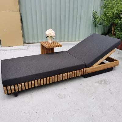 Venta directa de fábrica y moderno Hotel Playa Piscina juego de patio Muebles exteriores Tumbonas de plástico