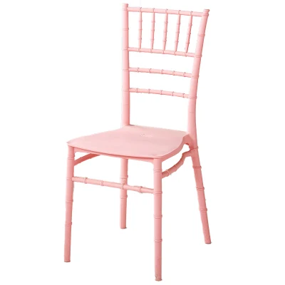 Restaurante al aire libre Mobiliario de comedor plástico Picnic resina Chiavari Tiffany Crystal Napoleón Banquete Boda comedor silla para el Jardín Banquete