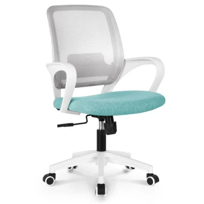 Mobiliario de oficina Ergo Computer silla giratoria de oficina con cuerpo blanco