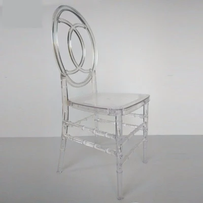  Venta caliente transparente resina Acrílico Cristal Boda Eventos Tiffany Chiavari Presidente