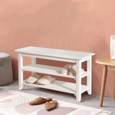  Zapatos de madera medianas cambiar de banco de almacenamiento de materia fecal armario rack para entrada