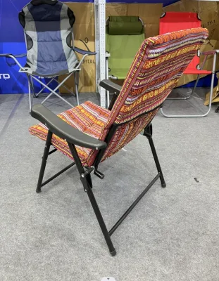  High Back Outdoor Compact Portable Beach Camping Sillas plegables con Reposabrazos