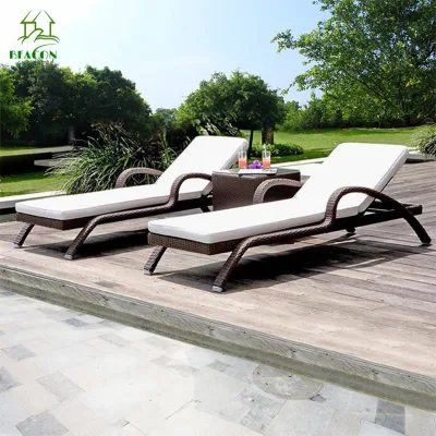 La llegada de nuevos muebles de exterior Piscina Tumbonas Tumbonas doble con dosel