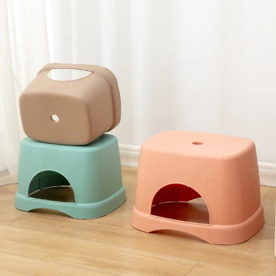 843 Casa de gran calidad simple silla de plástico resistente taburete de plástico