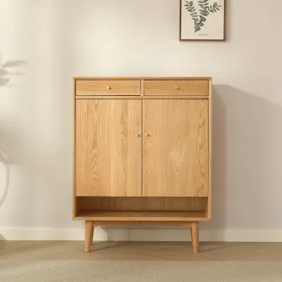  Sala de estar Multi-funcional de madera sólida Zapatos de almacenamiento de armario Zapato Organizador