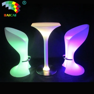 Llevó los muebles de plástico silla taburete