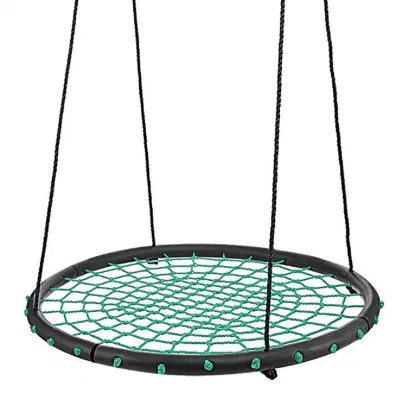  Cama columpio para niños, silla colgante redonda y cómoda, hamaca para interiores y exteriores, silla colgante para dormitorio de niños Wbb18099.