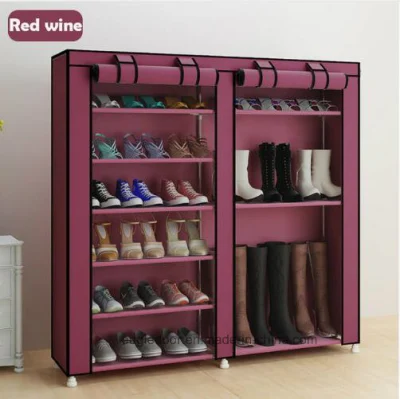  Armario de zapatos Zapatos de gran capacidad de almacenamiento en estanterías Muebles de hogar bricolaje Zapata portátil simple Rack (FS-03J)
