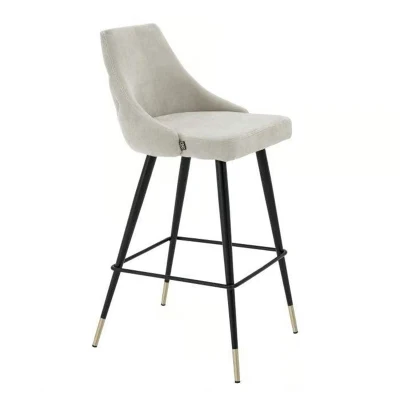 Base metálica personalizada barra de sillas altura Velvet altura Cocina altura Taburete de bar