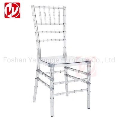 Hot Sale Wedding Event Hall Party silla de resina transparente de plástico Sillas de Cristal acrílico para Eventos Monobloc