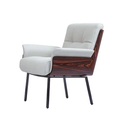 Cuidado del Hogar Muebles salón sofás mediados de siglo, el Metal Marco De Madera Sillones Sillón silla reclinable de cuero marrón