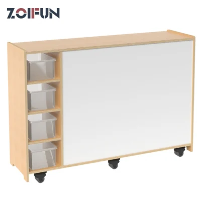  Niño Muebles de madera para vivero Libro de Juguetes Aula de madera Zapatos de Preescolar Casillero guardería Armario de almacenamiento de estantes para niños
