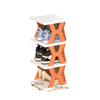  Hogar creativo multi-capa de la zapata de pequeño armario rack de almacenamiento de plegado simple