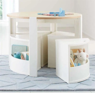 Una buena venta Kid blanco de la actividad de la tabla de madera maciza Kid jugar juegos de mesa con silla