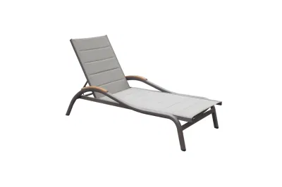 La eslinga de Textilene bastidor de aluminio de la piscina al aire libre tumbonas Chaise Silla de playa Tumbona