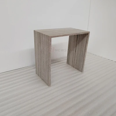 Fabricación de la fábrica de piedra pequeña mesa mármol natural Muebles de jardín de piedra pulida, mesa de café en el interior de tamaño personalizado