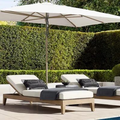 Silla de salón al aire libre Chaise, salón de aluminio Rattan Chaise para césped, playa, terraza, baños de sol junto a la piscina