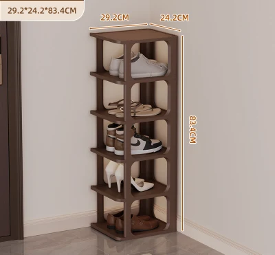 Caja de zapatos para casa pequeña de puerta sencilla bastidor de zapatos duradero