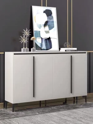  Madera de alta calidad Casa moderna sala de estar Cocina Muebles de Comedor Sala de almacenamiento de armario armario rack de Zapata Zapata (UL-22NF1074)