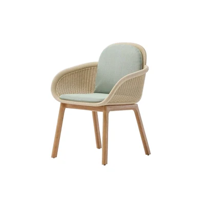 La moda de mimbre Rattan barato gris metal conjuntos de muebles de jardín de 2023 la nueva Mesa Bistro sillas al aire libre