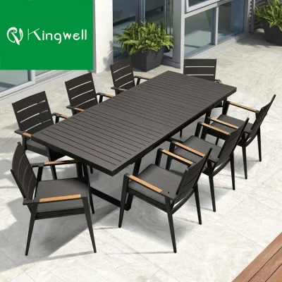 Sillas apilables Frech Bistro Bambus Muebles de Exterior Patio Café mesa y silla para Restaurante