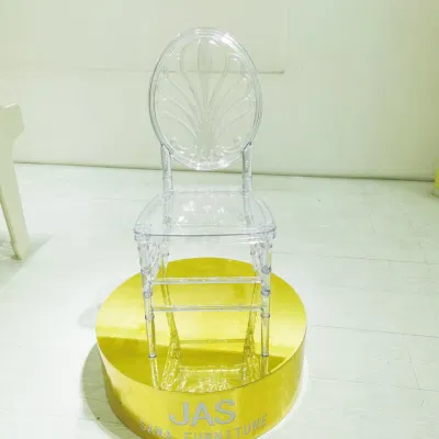  Mayorista de Sawa evento de boda de plástico transparente acrílico resina silla Chiavari Tiffany