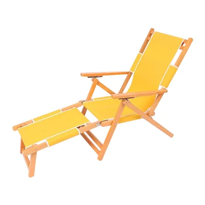  Silla de playa plegable portátil de ocio al aire libre de madera de arena al por mayor.