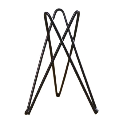 Creative Negro Hierro Aire Piña planta base Flower Pot Rack Soporte Casa Balcón decoración Jardín suministros Accesorios paisaje