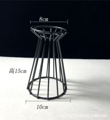 Creative Negro Hierro Aire Piña planta base Flower Pot Rack Soporte Casa Balcón decoración Jardín suministros Accesorios paisaje