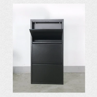  FAS-036A Organizador de Zapatos Slim Metal esquina bloqueable 3 nivel Caja de zapatos de acero para la venta