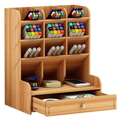 Planificador de cuero personalizado Joyería de Zapatos metálicos Organizador de escritorio de Oficina