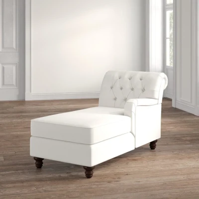 Frank muebles Chaise Restaurante elegante Material personalizado muebles interiores Simple Chaise Longue tela