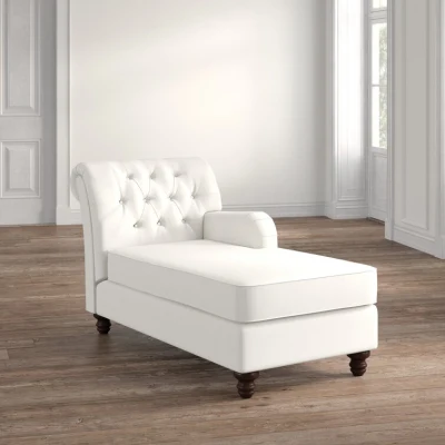 Frank muebles Chaise Restaurante elegante Material personalizado muebles interiores Simple Chaise Longue tela