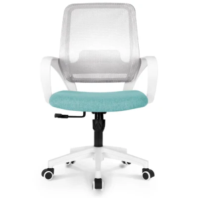 Mobiliario de oficina Ergo Computer silla giratoria de oficina con cuerpo blanco