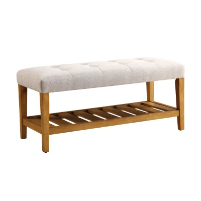 Muebles de hogar de almacenamiento Rack MDF Zapata banco con un paño de color gris claro alfombrilla para Salón