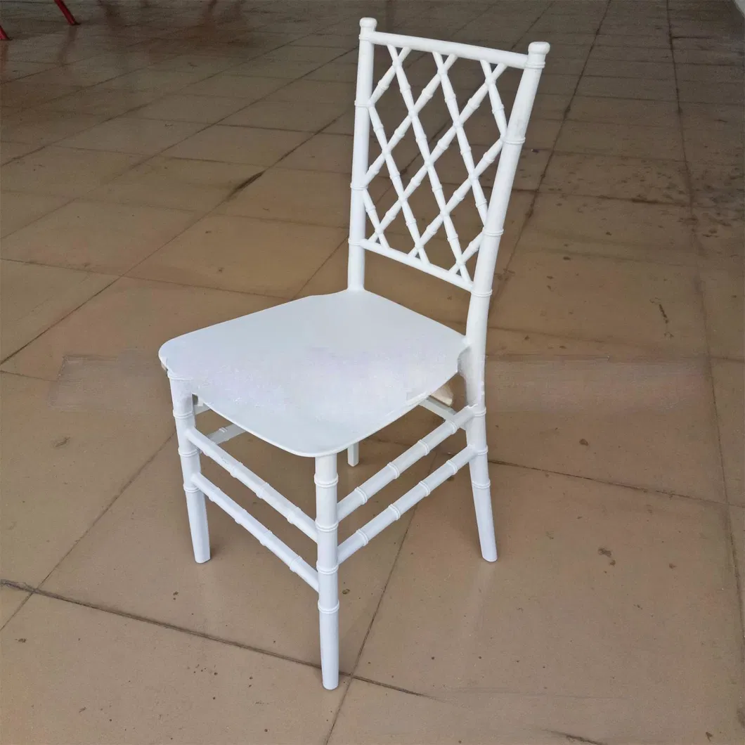 Wholesale Monobloc White Stackable Plastic Outdoor Elegant Outdoor Garden Wedding Chair