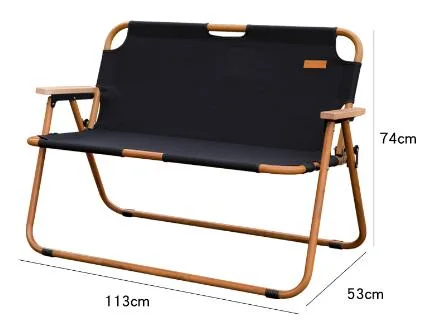 Outdoor Portable Double Chair Camping Camping Self-Drive with Convenient Folding for Two People to Sit Stable Support