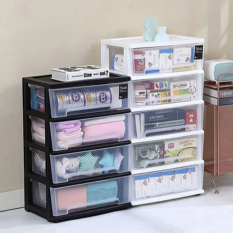 Plastic Drawer Cabinet Living Room Bathroom Multi -Layer Drawer Section Cabinet Plastic Drawer Storage