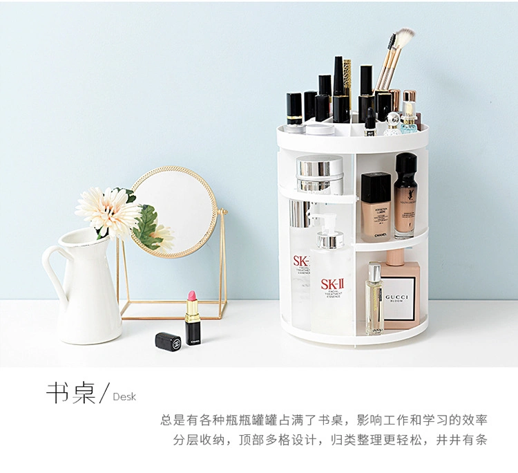 Large Capacity Organizing Rack for Transparent Cosmetic Boxes