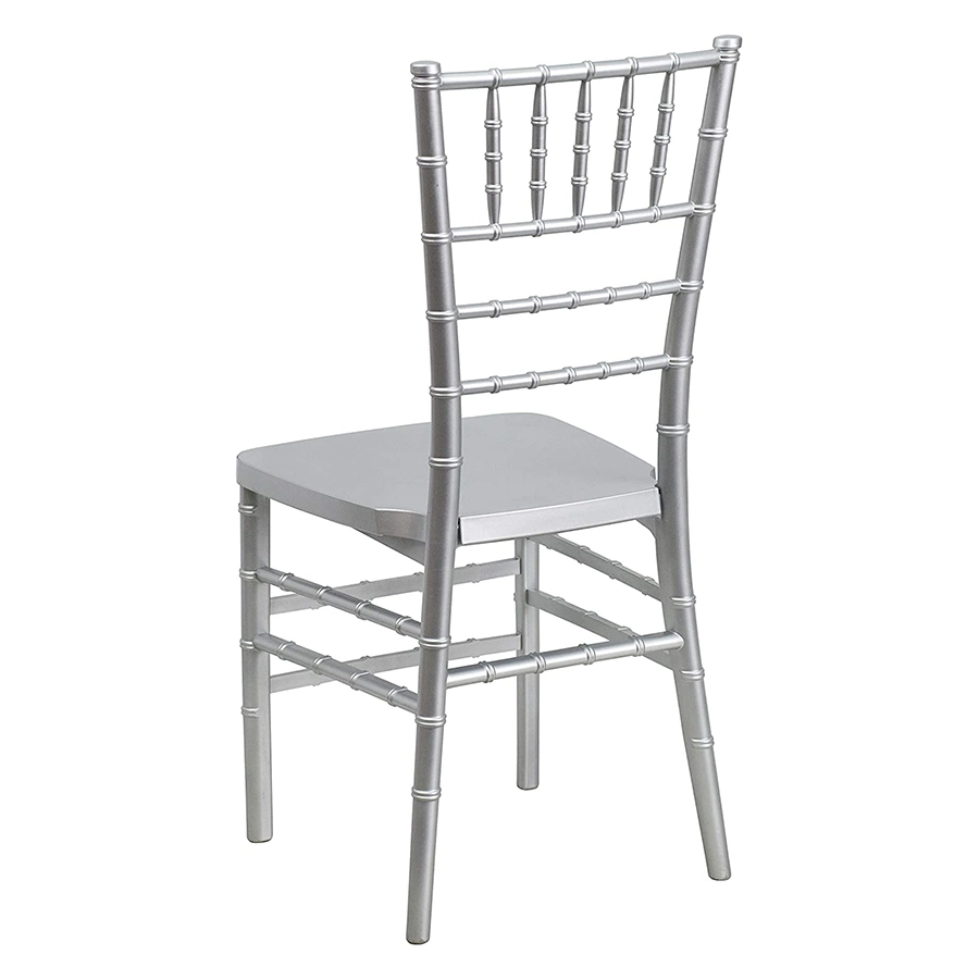 Banquet Party Dining Plastic Monobloc Silver Resin Chiavari Chair for Events