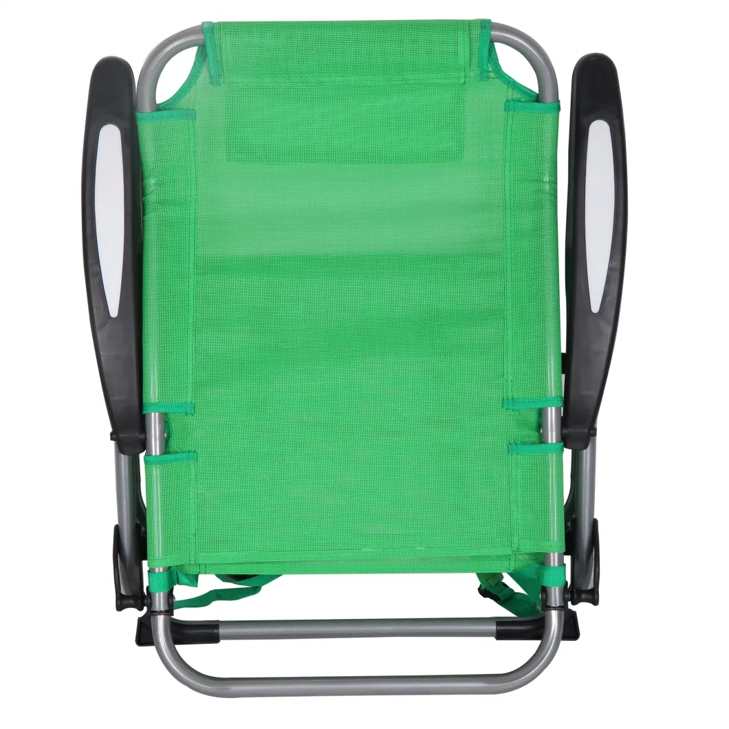 Outdoor Folding Backpack Steel Sand Beach Chair